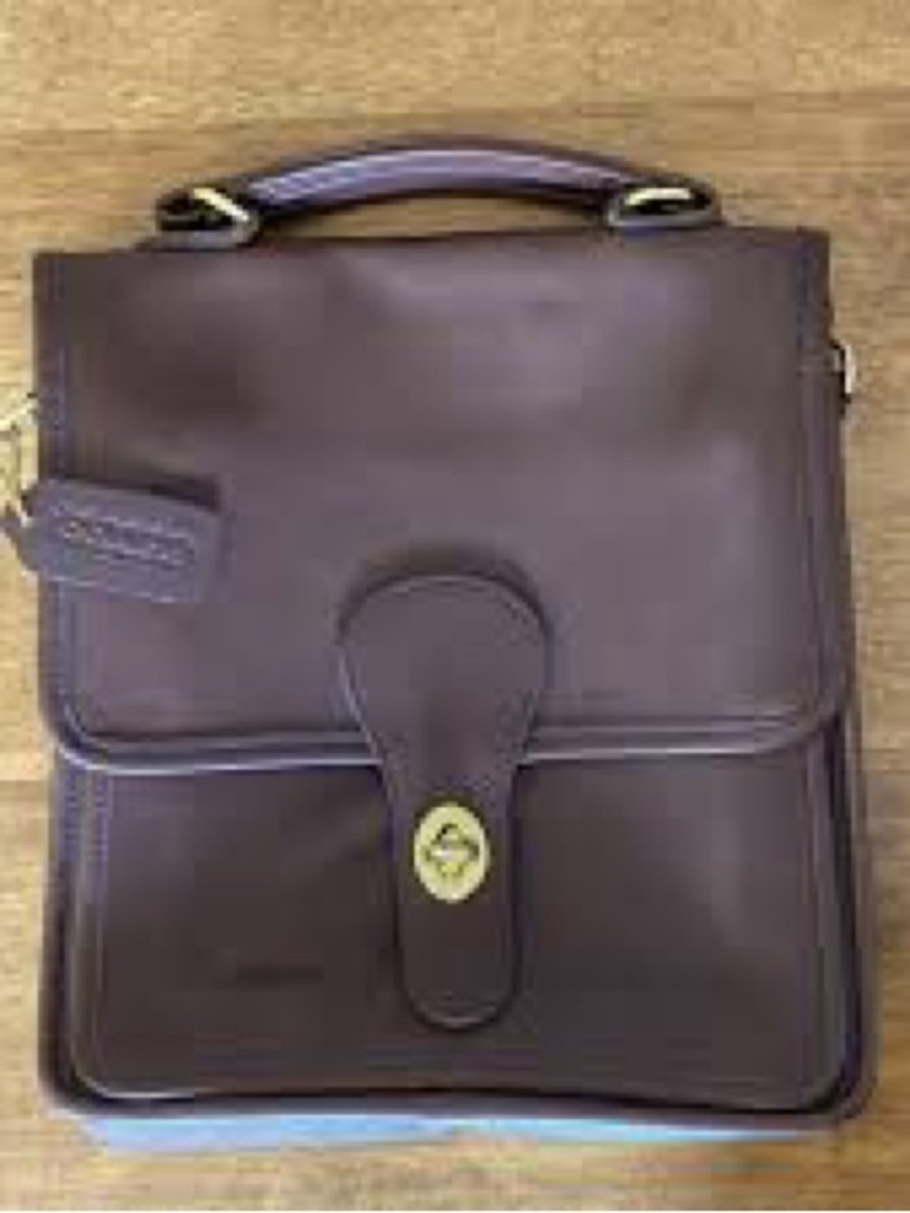Vintage Coach Station Bag in Mahogany brown leather, style number 5130 - Picture 2 of 13